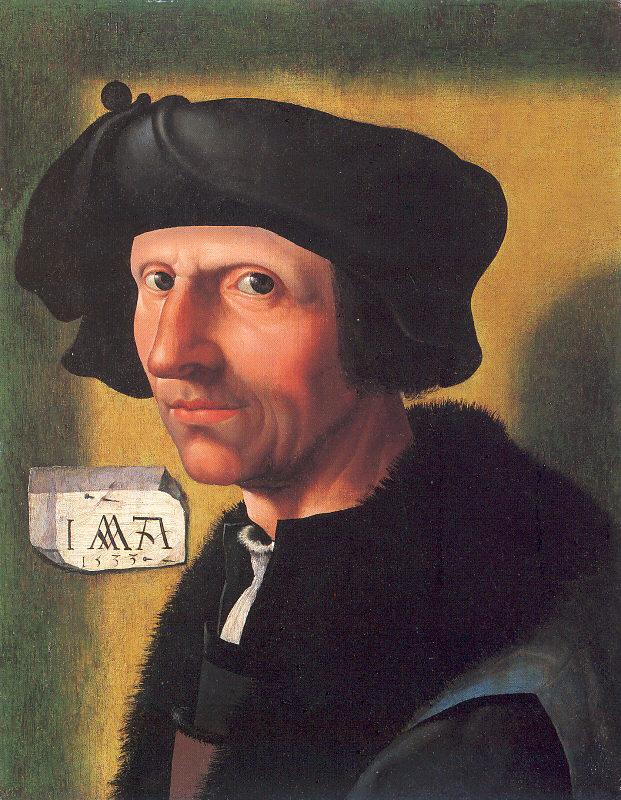 Oostsanen, Jacob Cornelisz van Self-Portrait oil painting picture